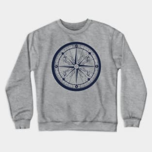 Beautiful Compass Sailing, Hiking, Adventure Gift Crewneck Sweatshirt